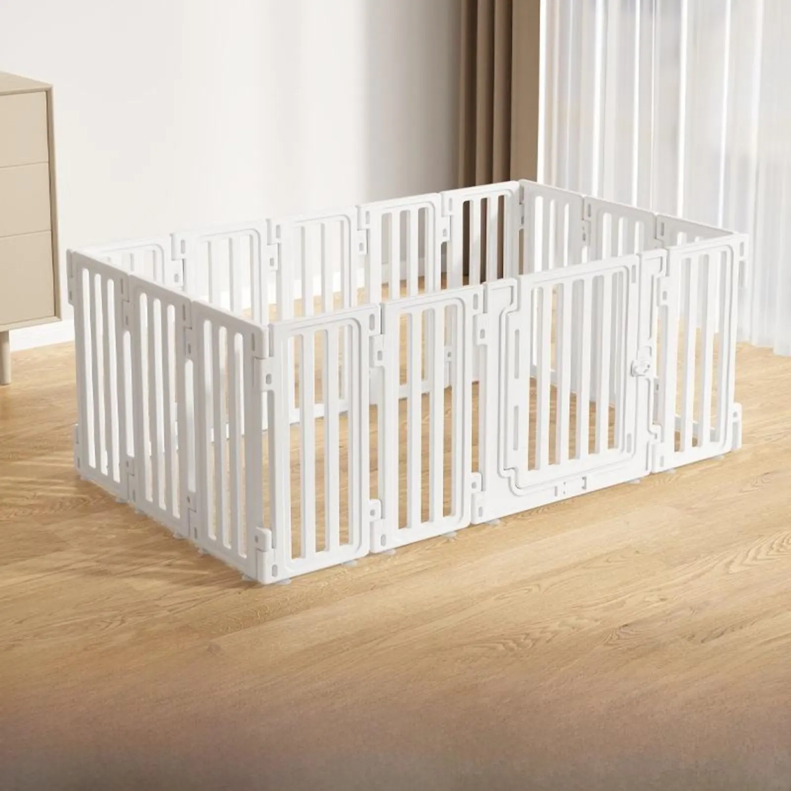 

Indoor Dog Playpen Modular HDPE Fence with Door