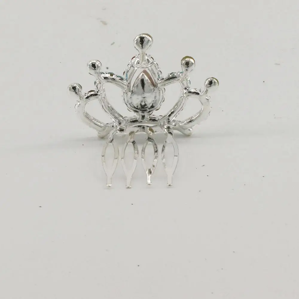 Party Cute for Girls  Gift Wedding Jewelry Hairclip Headpieces Hair Jewelry Crystal Rhinestone Flower Tiara Crown Hair Comb