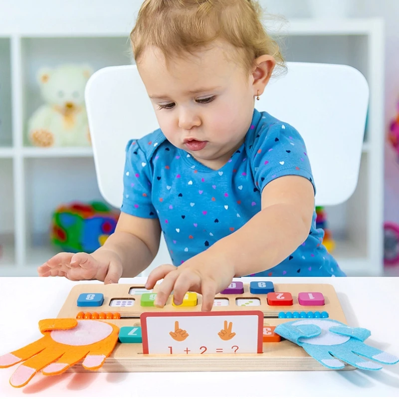 الرياضيات التعليمية الكرتون الحيوان إصبع عدد التعلم إضافة عملية الطرح ألعاب الرياضيات المعرفية