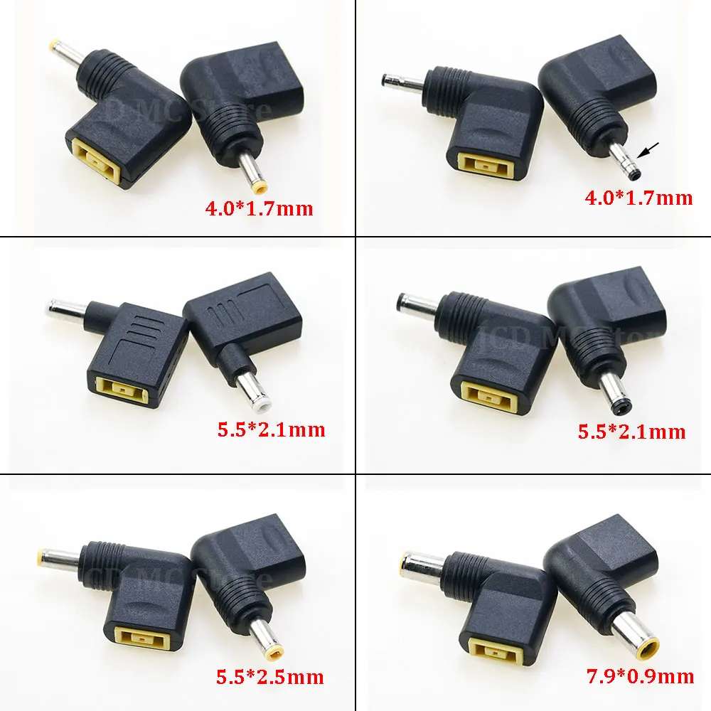 

1PC DC Square Plug Female to 4.0x1.7 5.5x2.1 5.5x2.5 7.9x5.5 MM Male Jack Converter For Lenovo HP Dell Laptop Power Adapter