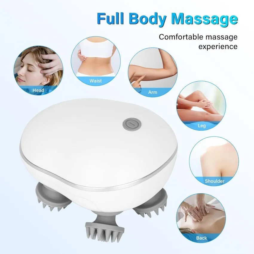 Electric Scalp Massager,Head Massager Scalp Stress Relax,Silicone Scalp Massager,Head Massager For Hair Growth,Head Scratcher