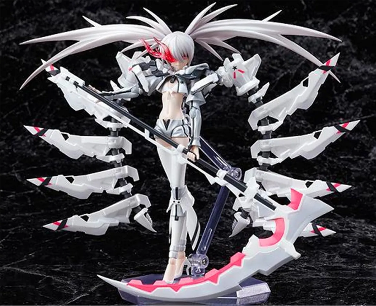 15cm SHF figura Black Rock Shooter The Game Action Figure White Premium Figma SP-033 Model Collectible Sexy Cool Girl Toy