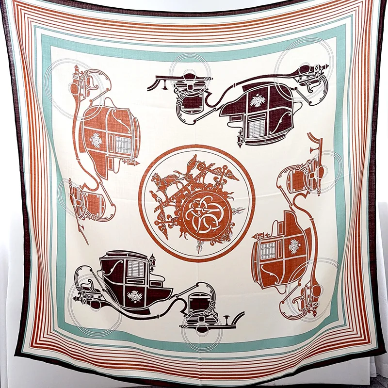 

Silk Scarf Square Head Bandanas Hand Rolled Edges Scarfs Women Clothing Bag Accessories Christmas Lover Gift