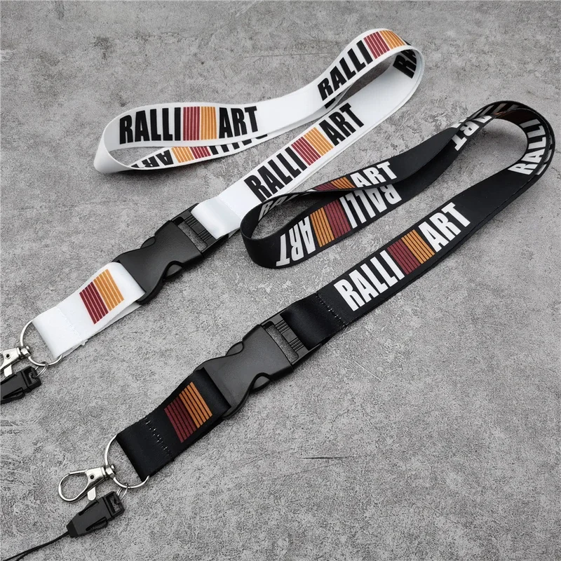 Car key lanyard strap ring keychain JDM racing keyring for Mitsubishi Lancer Ex Outlander ascompetition Ralliart Pajero