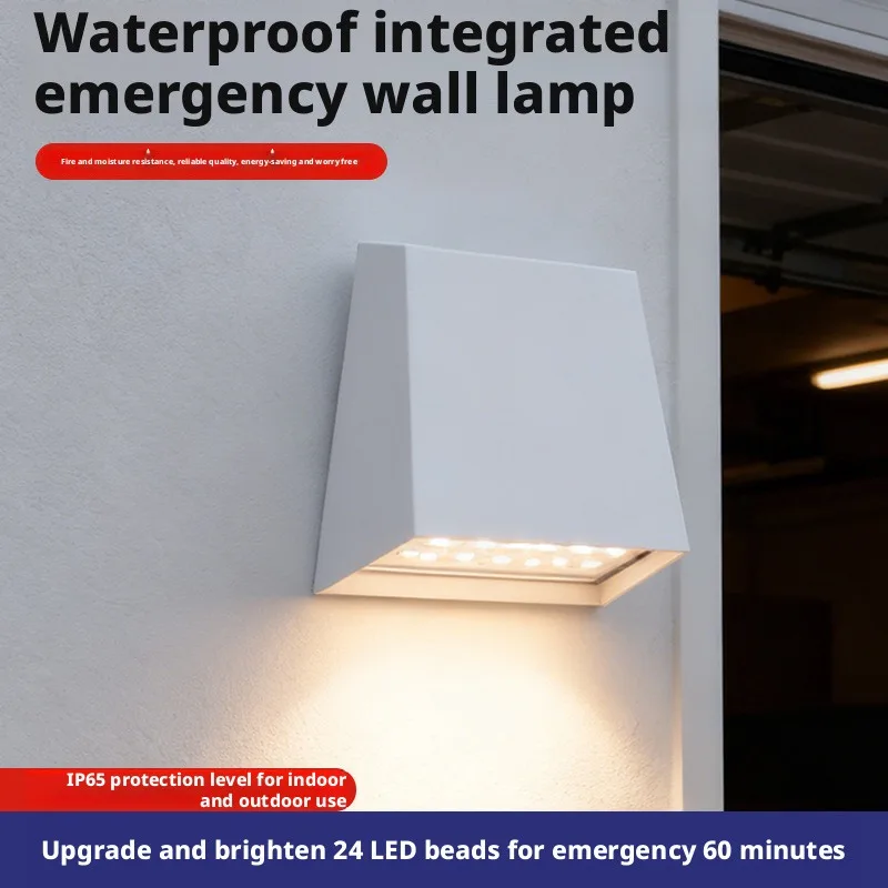 Waterproof And Moisture-Proof Led Intelligent Human Sensing Light Corridor Mall Household Fire Emergency Lighting Wall Lamp