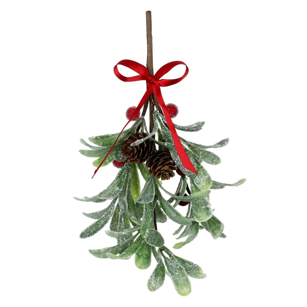 Artificial Plant Simulation Leaves Hanging Mistletoe Festival Supplies Christmas Decoration Creative Fake Potted Leave Ornaments