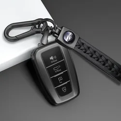 2/3/4 Buttons TPU Car Key Case Cover Fob Keychain ​for Toyota Camry CHR Corolla RAV4 Avalon Land Cruiser Prado Prius 2017 - 2022