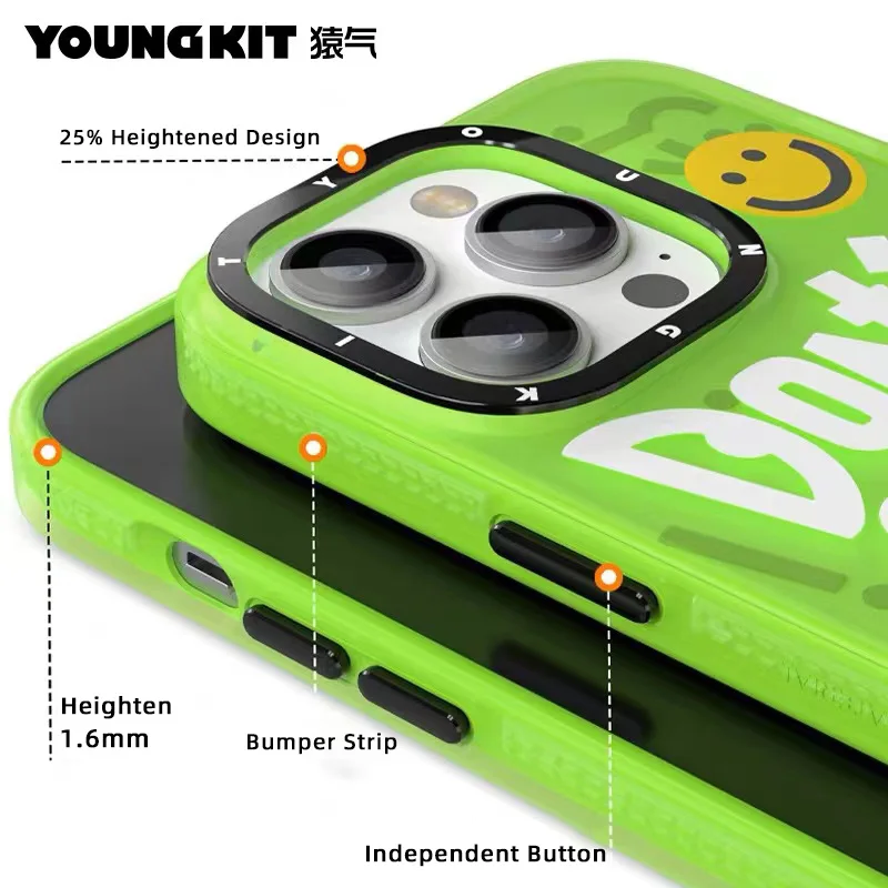 Youngkit The New Fashion Cover For IPhone 14 Pro Max Lens All-inclusiv Shockproof Creativity High End Case