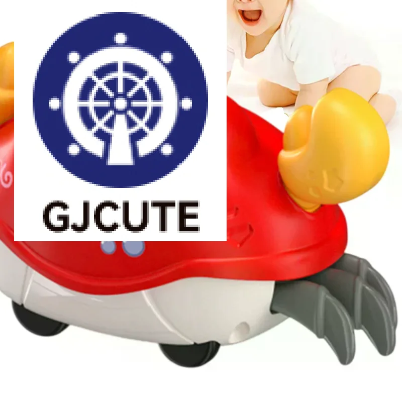 Kinderplezier Dubbele lus Hardlopen Cartoon Krab Ouder-kind interactie Traagheid Kruipspeelgoed Cadeaus voor jongens en meisjes