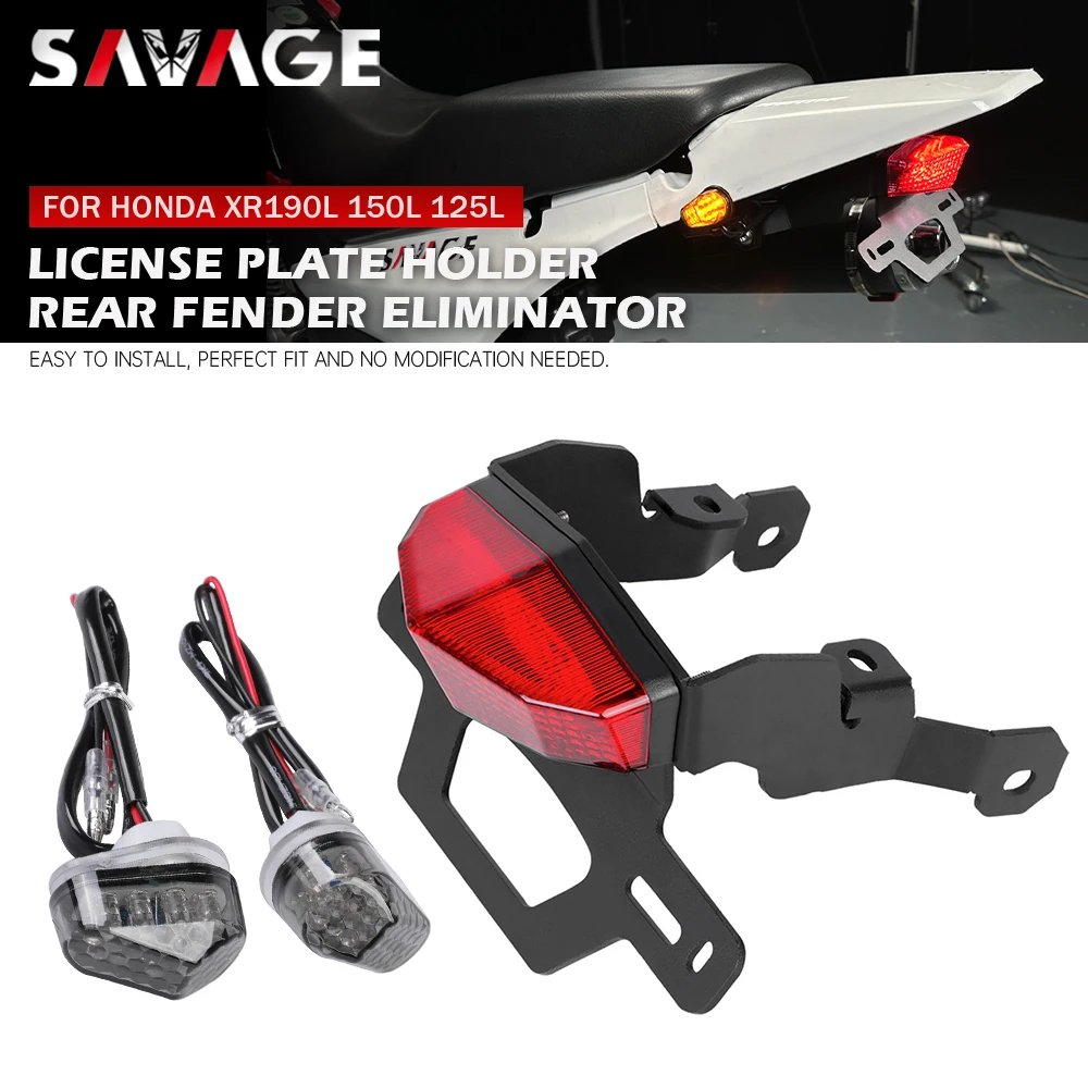 

Для XR150L XR190L XR125L держатель номерного знака мотоцикла задний стоп-сигнал Fender Eliminator Tail Tidy для HONDA XR 150L