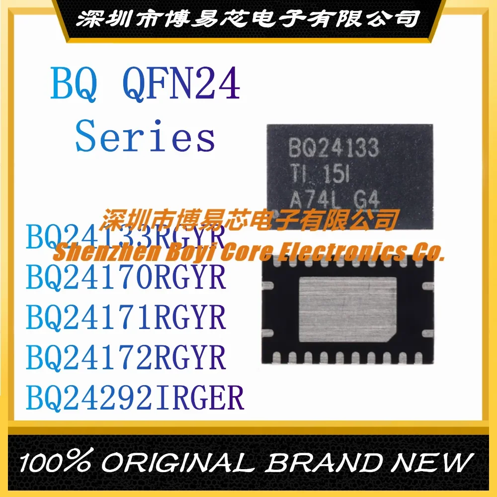 

BQ24133RGYR BQ24170RGYR BQ24171RGYR BQ24172RGYR BQ24292IRGER Synchronous Switch Mode Lithium Battery Charger IC QFN-24