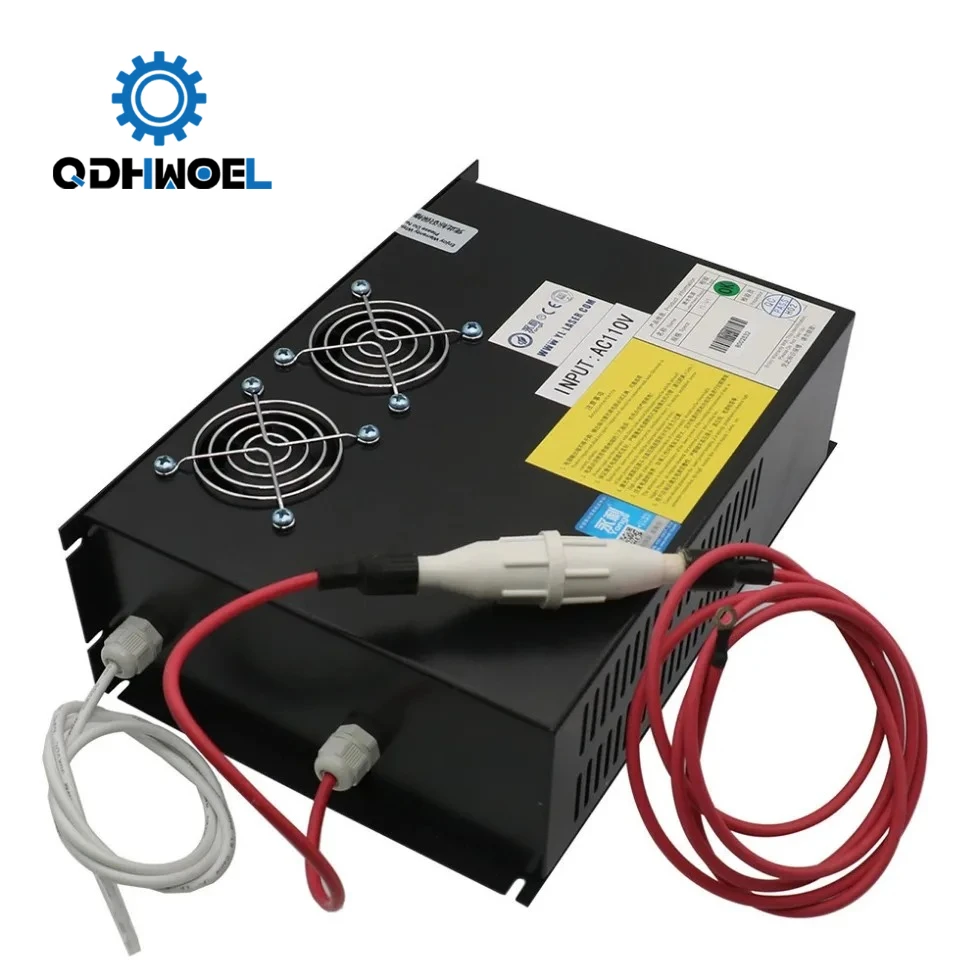 QDHWOEL 80-100W CO2 Laser Power Supply For YL Laser Tube U1 Series For CO2 Laser Engraving Cutting Machine