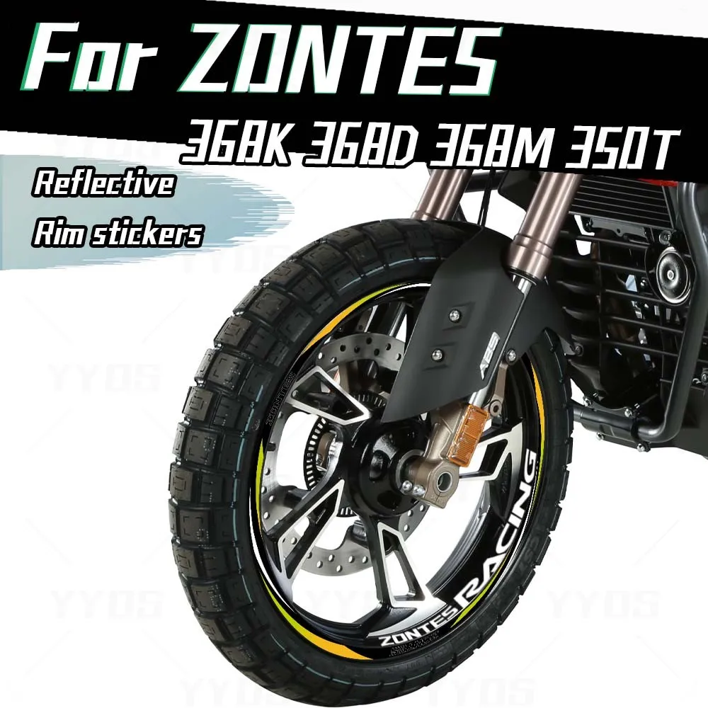 

Для zontes 368D 368K 350E 350D 368M 350M 350T 368E светоотражающие наклейки на колеса мотоцикла виниловые наклейки на обод скутера аксессуары