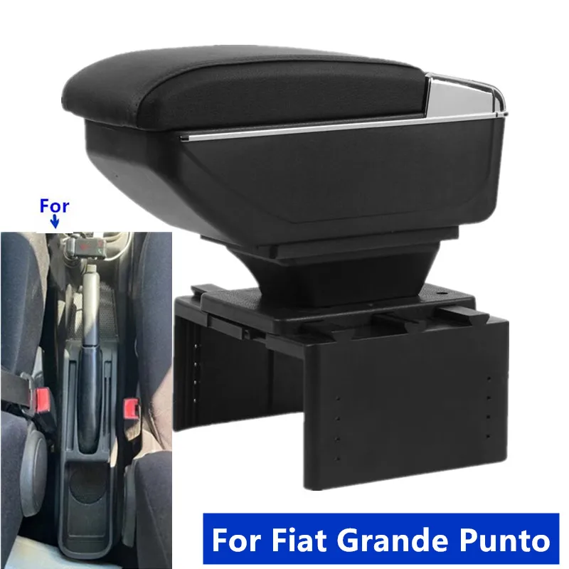 Für Fiat Grande Punto Armlehne Box für Fiat Punto Auto Armlehne Box Zentrale Lagerung Box Innen Retrofit Auto Zubehör