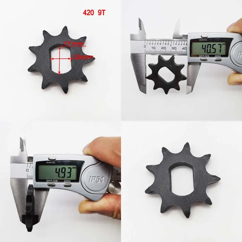 BM1418ZXF 9T 10T 12T 14T 16T 420 428 Electric Tricycle Sprocket for Chain Drive Bicycle Motorcycle Gear Brushless DC Motor Pinio