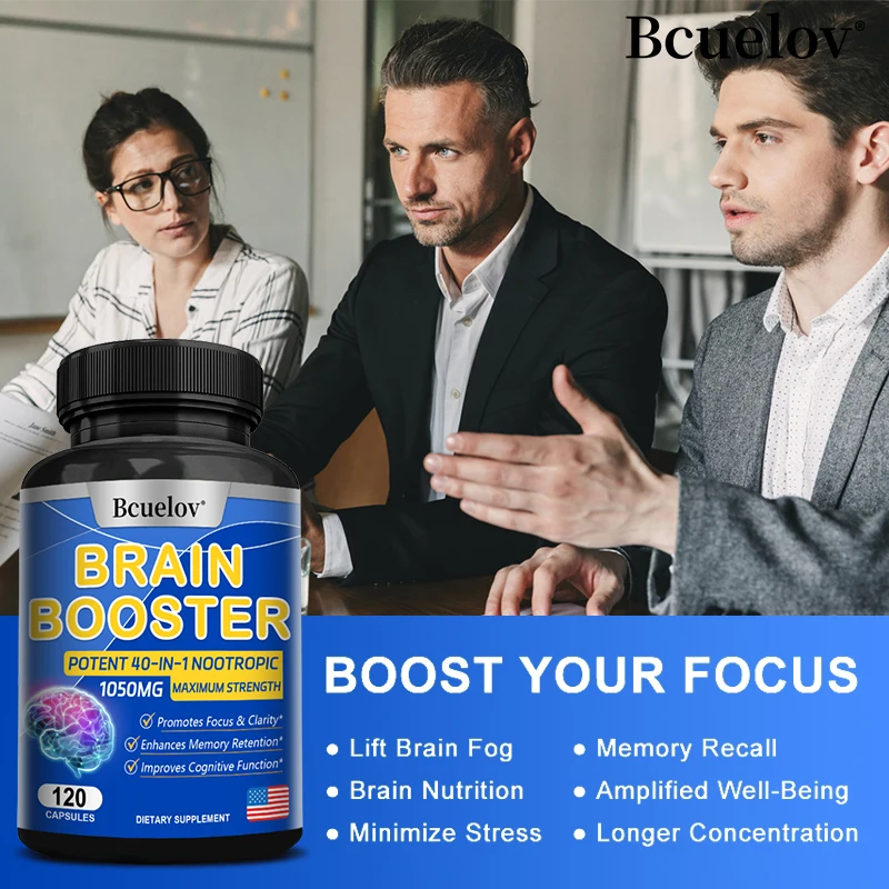 Advanced Brain Booster - Promotes Healthy Brain Development, Improves Memory, Concentration and Learning Abilities