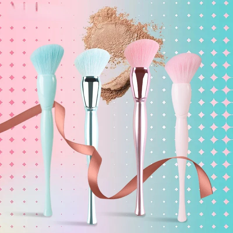 แปรงแต่งหน้าขนาดใหญ่ Goblet Loose Powder Brush Face Blush Professional เครื่องสําอางขนาดใหญ่ Soft Foundation Make Up Tools