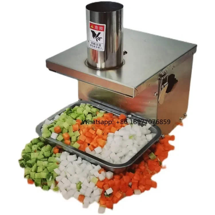 2026 Commercial Stainless Steel Vegetable & Potato Chopping Machine For Hotels-Electric Slicing/Dicing Cutter 220V 250W Easy Ope