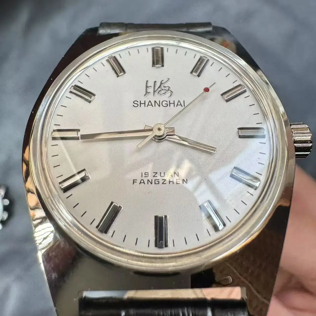 Vintage Shanghai 7120 Men's Mechanical Watch - Hand-Wind 36mm, Retro Business & Casual Mechanical Wristwatches Drop Shipper