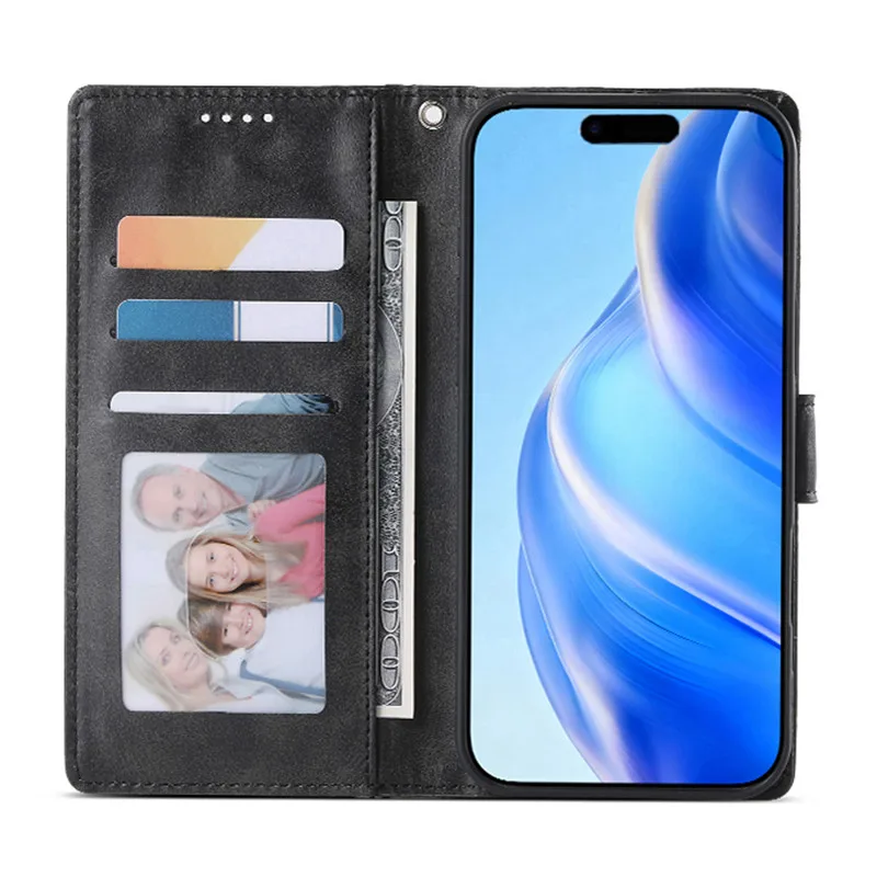 KL-PC015 Custodia a portafoglio magnetica di lusso per Realme C75 C67 C65 C63 C61 C51 C53 C55 C33 5G Custodia protettiva per telefono Coque