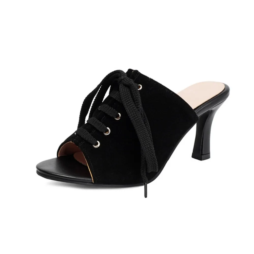 

Новые элегантные модные женские сандалии с перекрестными ремешками, с открытым носком, на высоком каблуке, для повседневной носки, вечеринок, свадеб, женские туфли-мюли 3-928