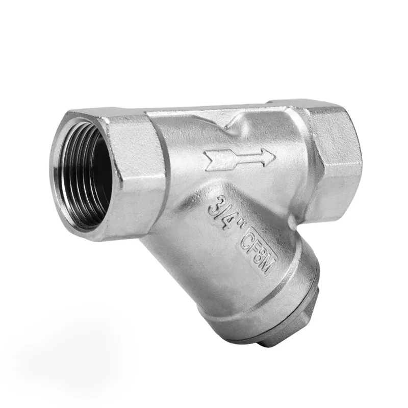 304 stainless steel internal thread filter Stainless steel thread Y-shaped filter filter valve 1/4 3/8 1/2 3/4 1“ 1-1/2 1-1/4 2”