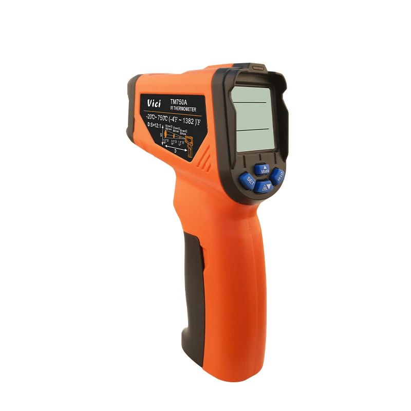 Vici 750/650/500C Non-contact Digital Pyrometer Infrared Thermometer Industrial IR Laser Thermometor High Temperature Sensor