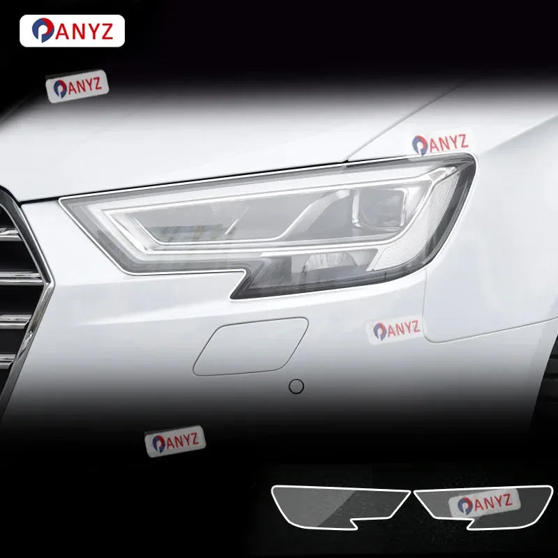 

2 шт. защитная пленка для фар автомобиля, восстановление фар, прозрачная черная наклейка из ТПУ для Audi A3 2017 2018 2019, аксессуары