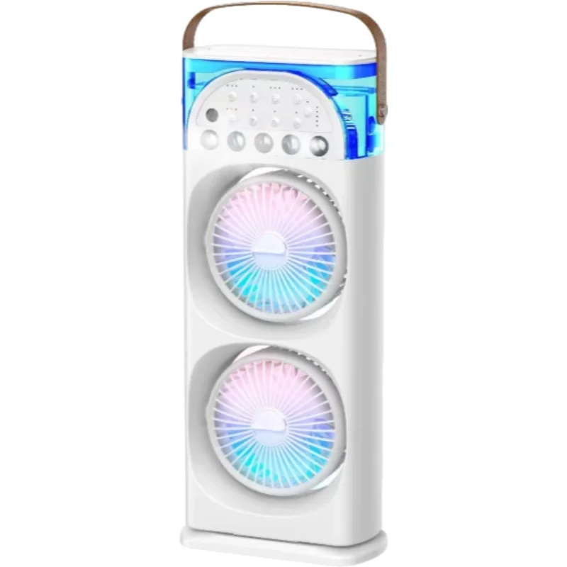 Multi-Function Mist Fan with Oscillating Air Conditioner, Aromatherapy, Colorful Lights & Timer for Home Office Use