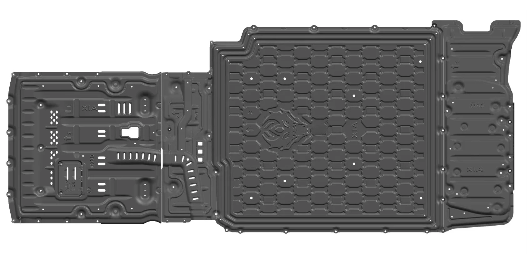 BYD XIA TANG YUAN SONG QIN HAN Plus 차량용 하부 배터리 보호 엔진 커버 스키드 플레이트 액세서리 부품 차체