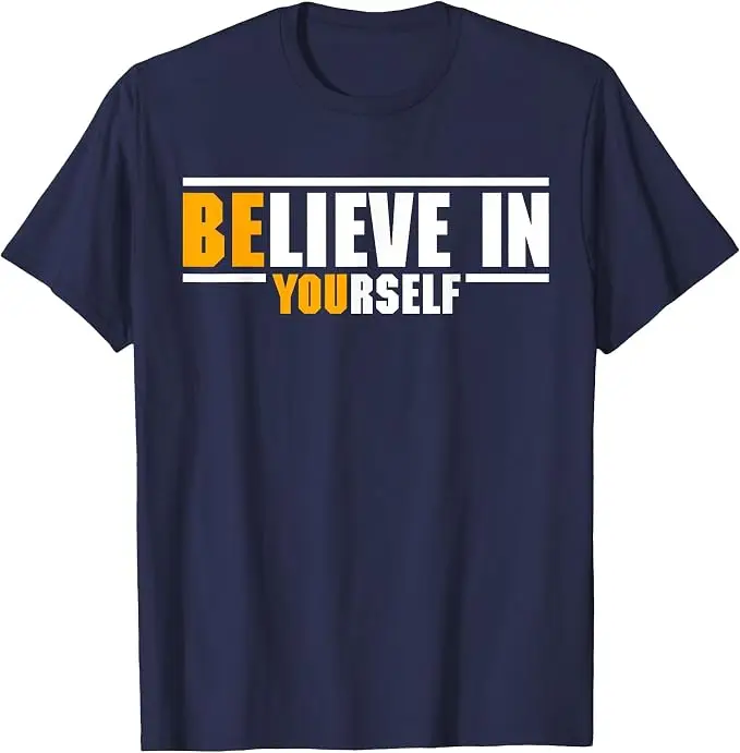 Glaube an dich selbst, motivierende Inspiration, positives Zitat, T-Shirt, Y2k Be You Saying Tee, Buchstaben-Print, Grafik, tolle Kleidung – Detail 7