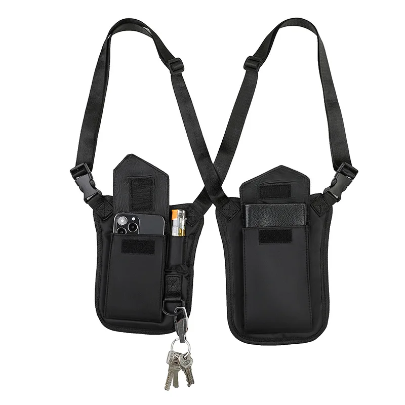 

Outdoor Leisure Sports Invisible Backpack Multi-functional Agent Bag Close-fitting Anti-theft Mobile Phone Bag Coin Purse