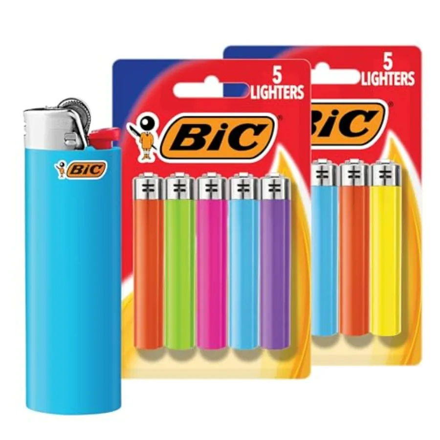 

Maxi Pocket Lighters, Dependable and Long-Lasting, Assorted Colors, 10-Pack Colors May Vary