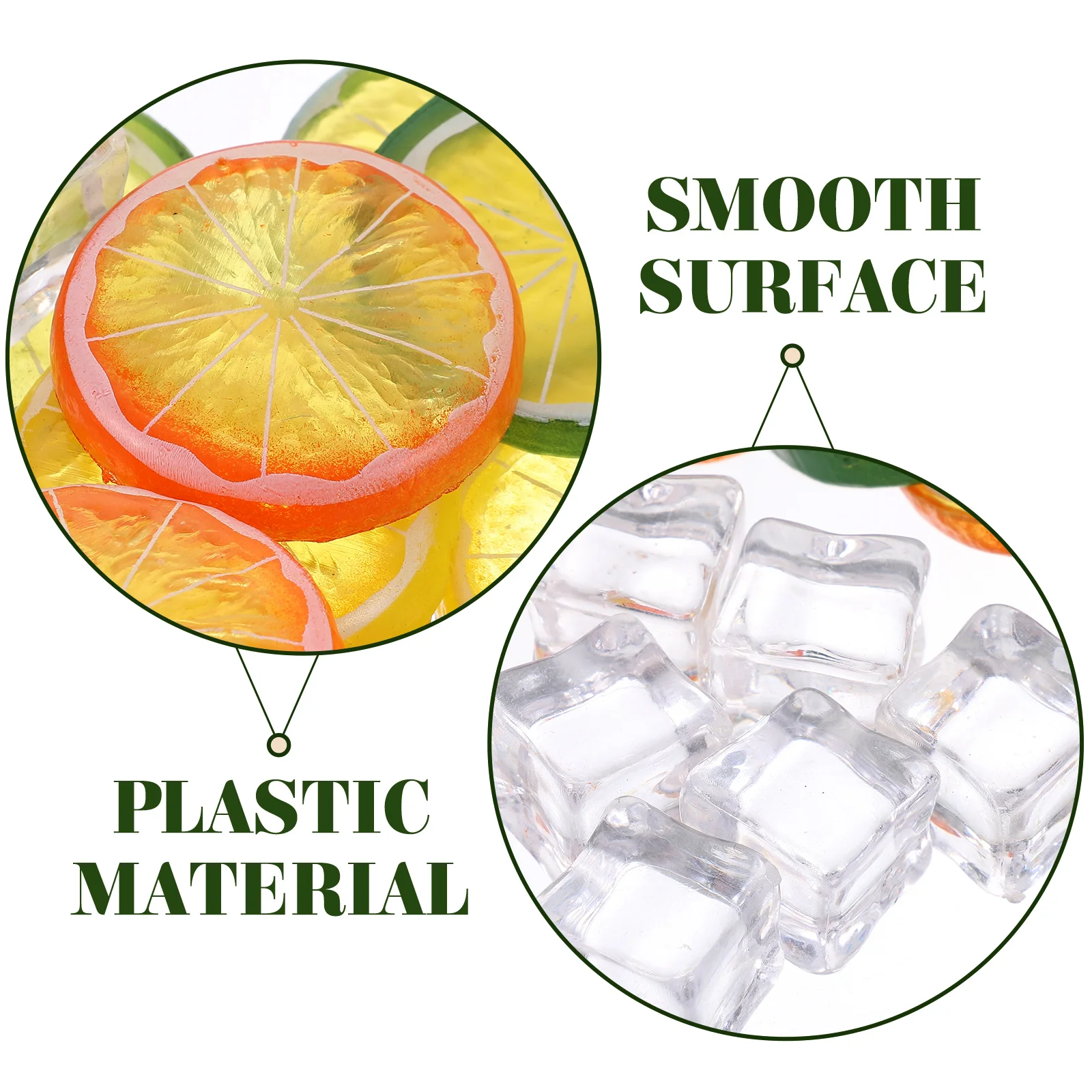 

Decorations Simulated Lemon Slice Props Fruits Plastic Artificial Lemons for