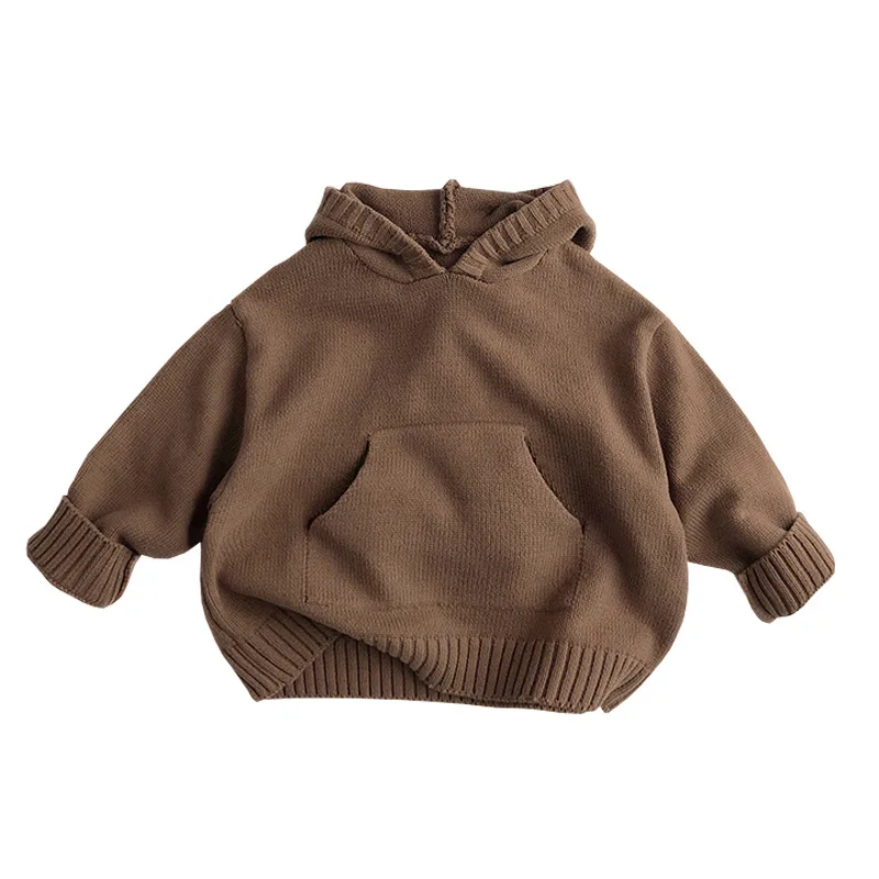 

Hoodies Autumn Winter Korean Version Children Sweaters Boys Girls Retro Casual Hooded Sweaters