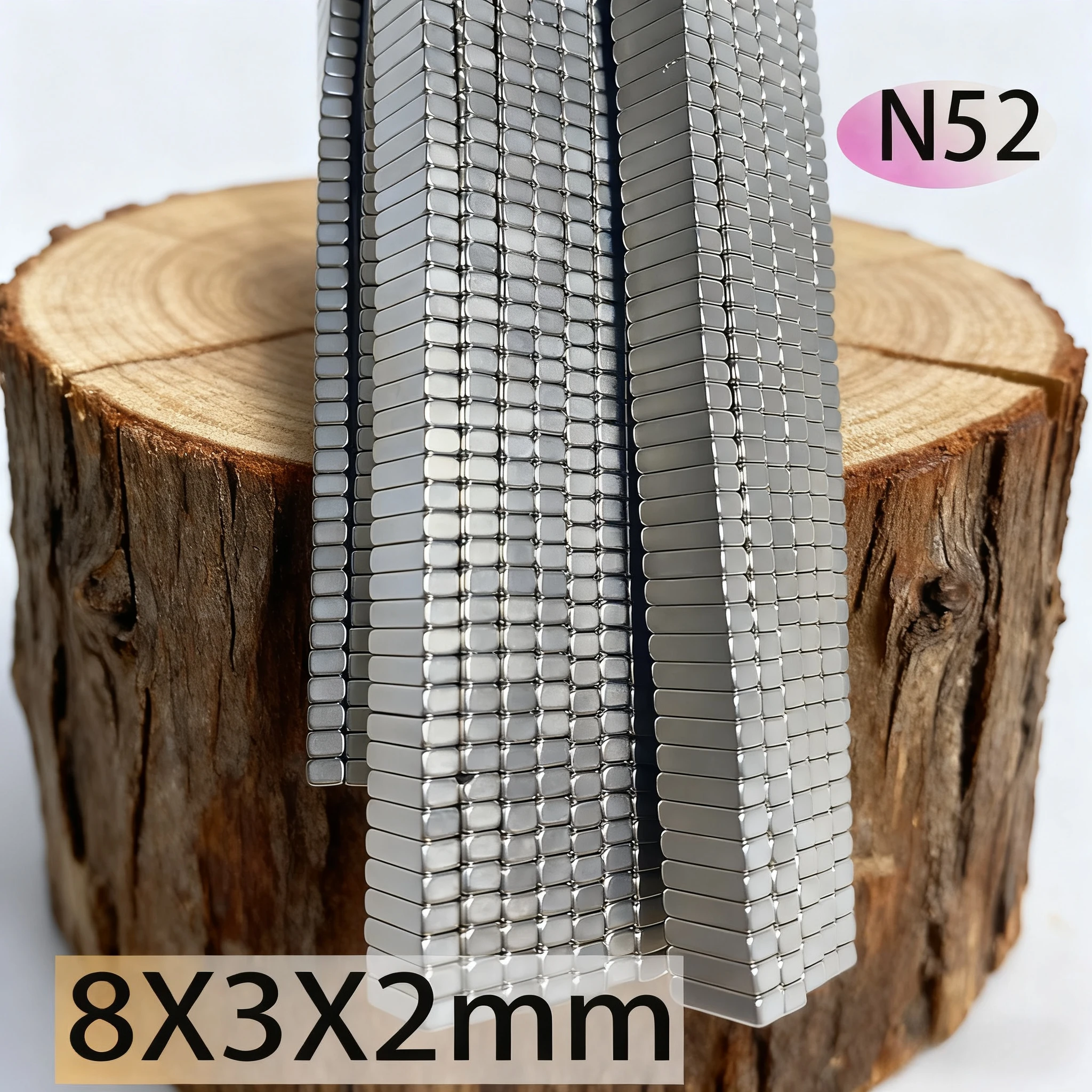 N52 8X3X2 8x3x1 6x3x2 Standard Rectangle Square Neodymium Strong Magnet Search Magnetic Block Magnets Scooter Motor Engien Wind