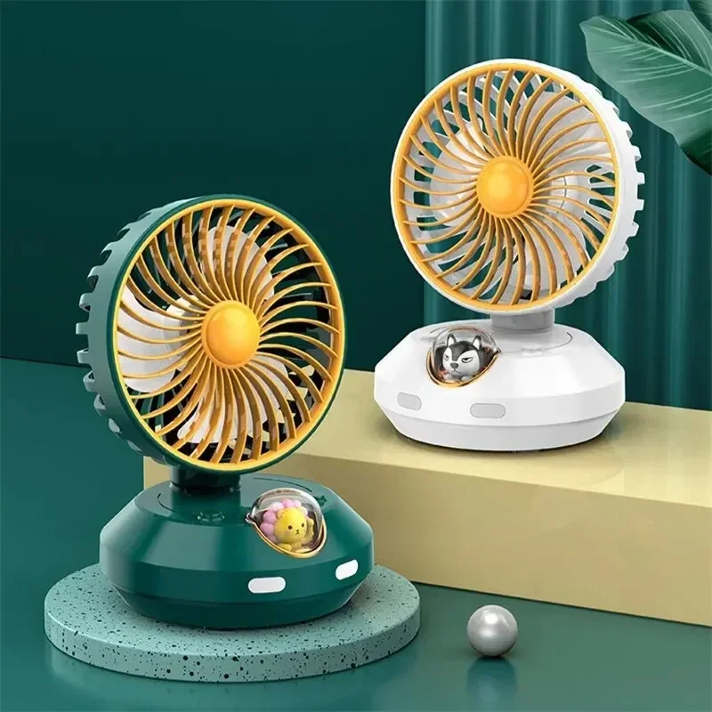 Desktop Oscillating Head Mini Portable Oscillating Head Fan Desktop USB Home Use