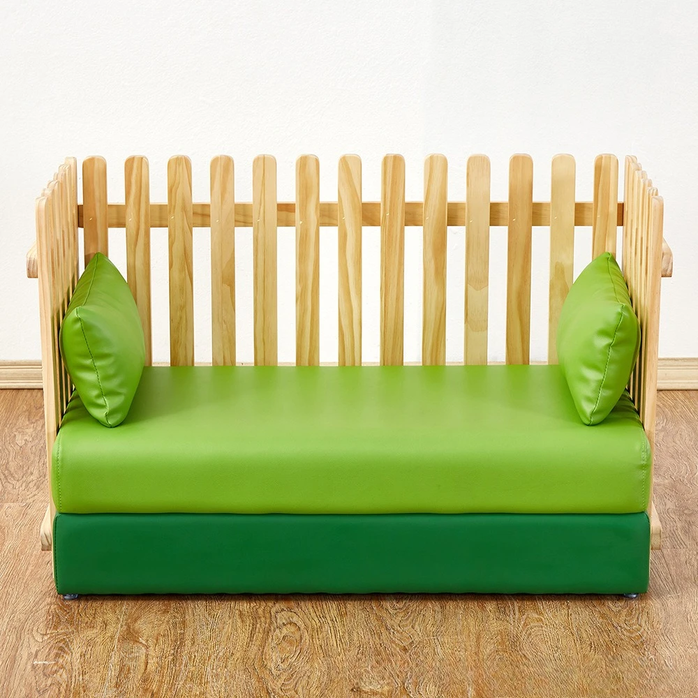modeling combination sofa, backrest sofa, single double, wooden fence