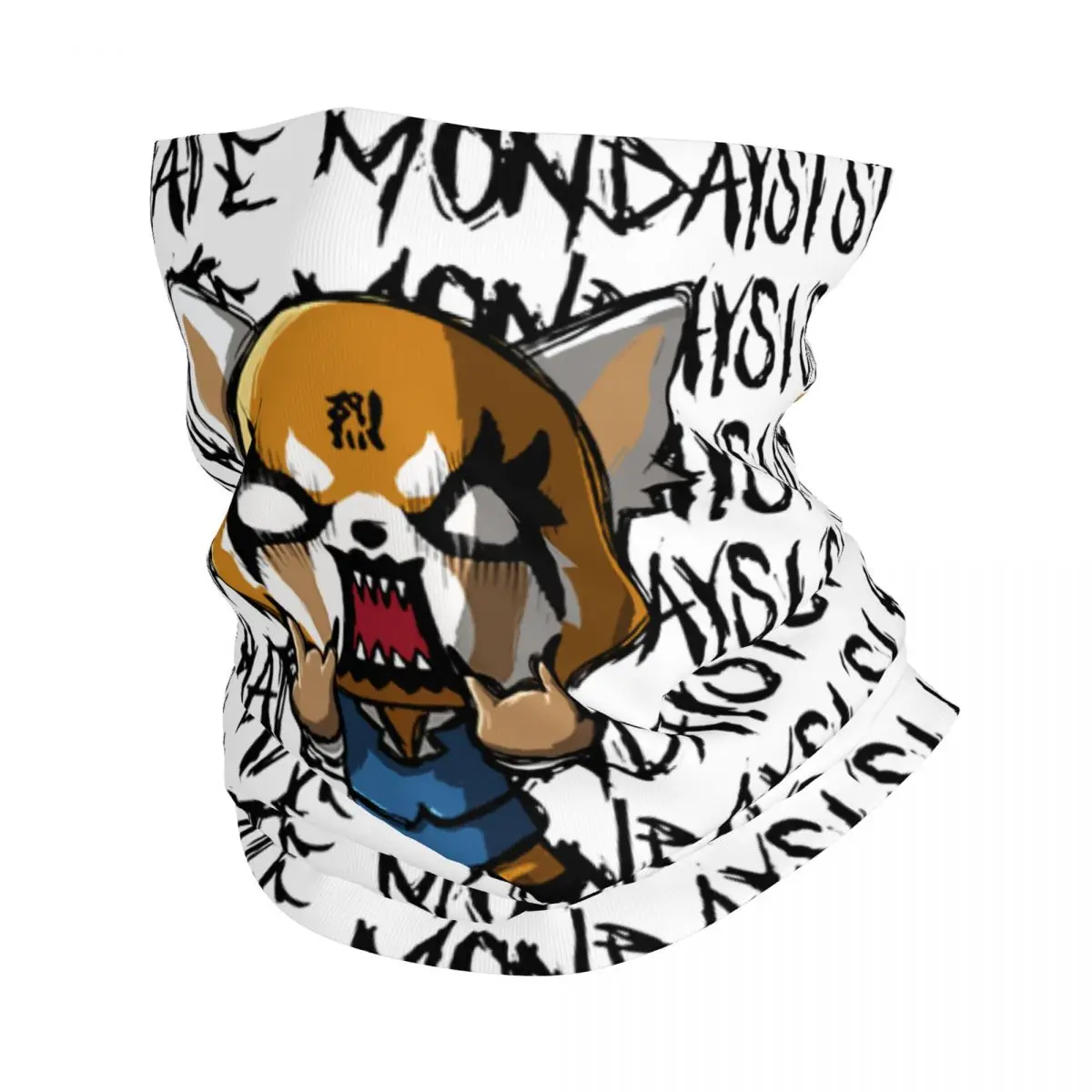 Aggretsuko Aggressive Retsuko I Hate Monday Bandana Neck Gaiter Mask Scarf Multifunctional Balaclava Outdoor Unisex Adult Winter