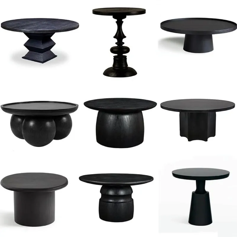 ابتكار الخشب بالكامل الأصلي وابي سابي تصميم كلاسيكي لطاولة القهوة الإبداعية لغرفة المعيشة B & B #1