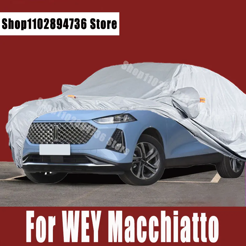 

For WEY Macchiatto Car Covers Outdoor Sun uv protection Dust Rain Snow Protective Auto Protective cover