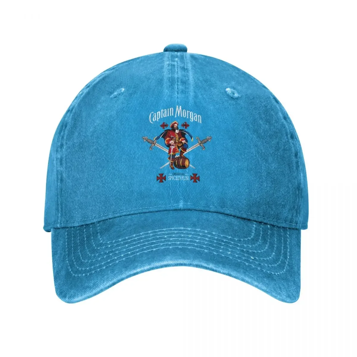 Captain Morgan Men Women Baseball Cap Distressed  Caps Hat Vintage Outdoor Summer Headwear