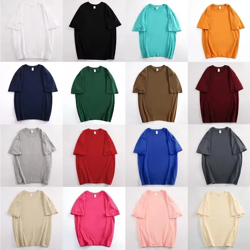 

Mens T Shirt For Man 15 Color Options 200g Pure Cotton Short Sleeve Tee Breathable Daily Wear Classic Design