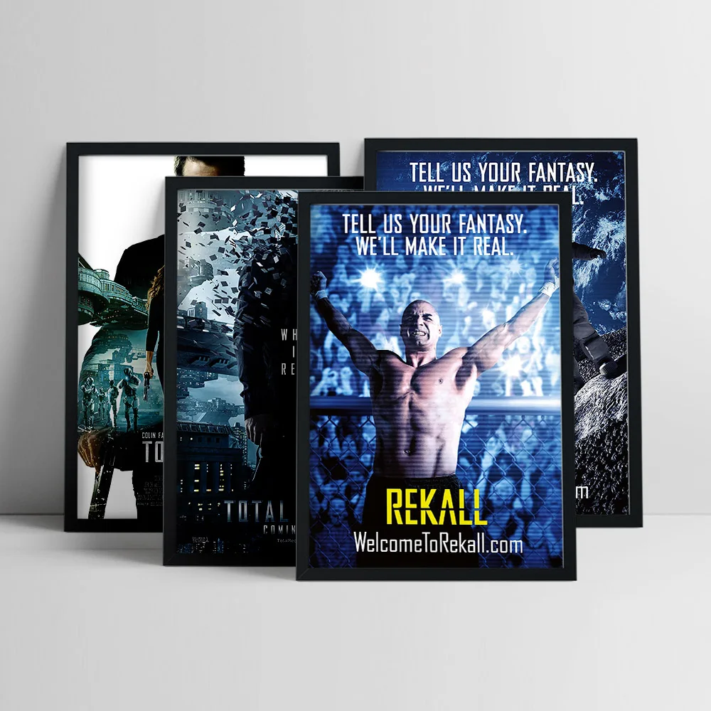Total Recall Science Fiction Action Film Print Art Poster Movie Wall Stickers Video Room Cinema Decor Modern Canvas Painting