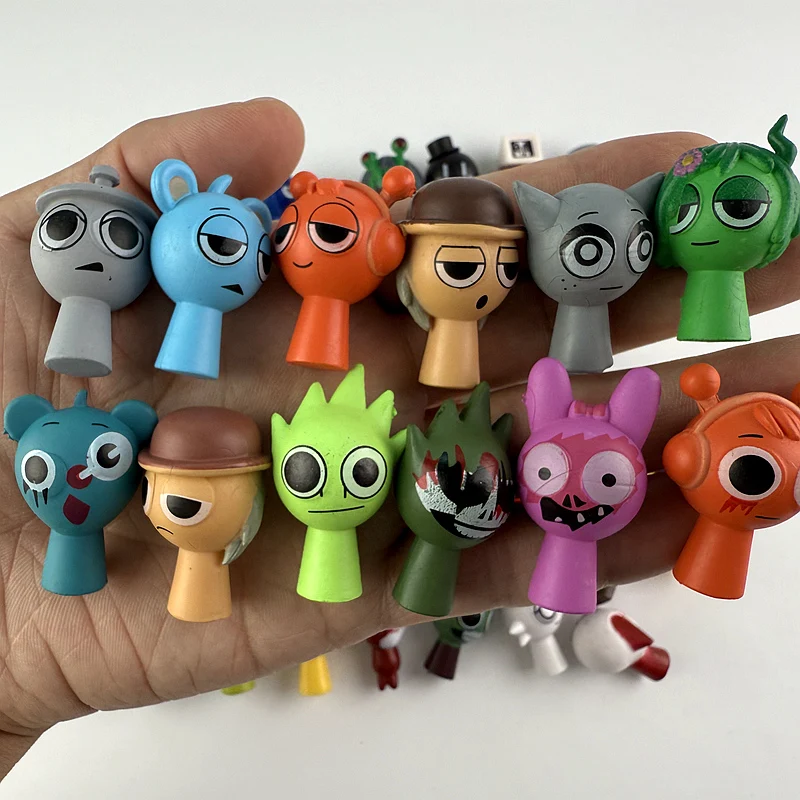 3/6pcs Funny Sprunki Figuras 4.5cm Model PVC Sprunki Game Action & Toy Figures Cartoon Children Birthday Gifts Toys