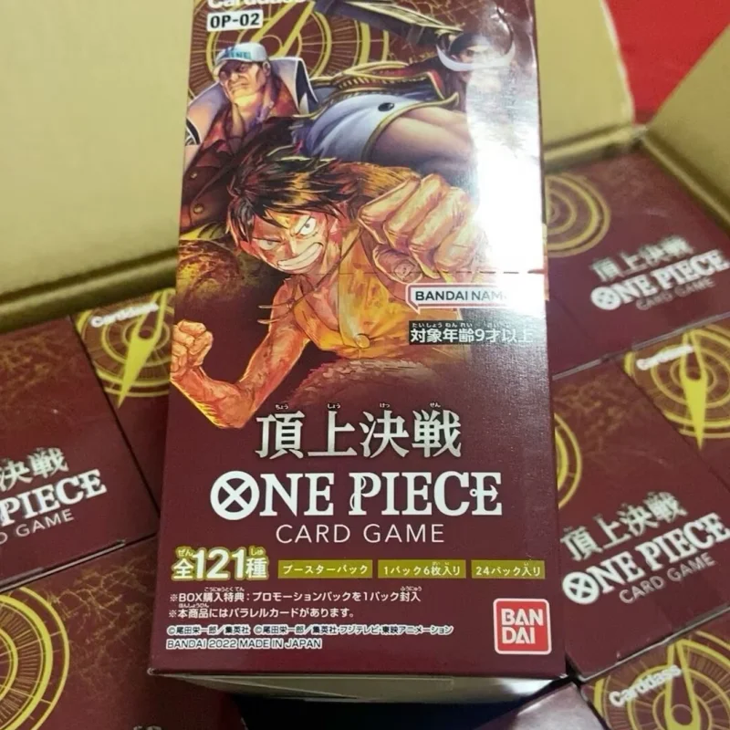 2025 New Original Anime Booster Box One Piece Op01 Op02 Op03 Japanese Version Awakening Of The New Era Tcg Collection Card Gifts