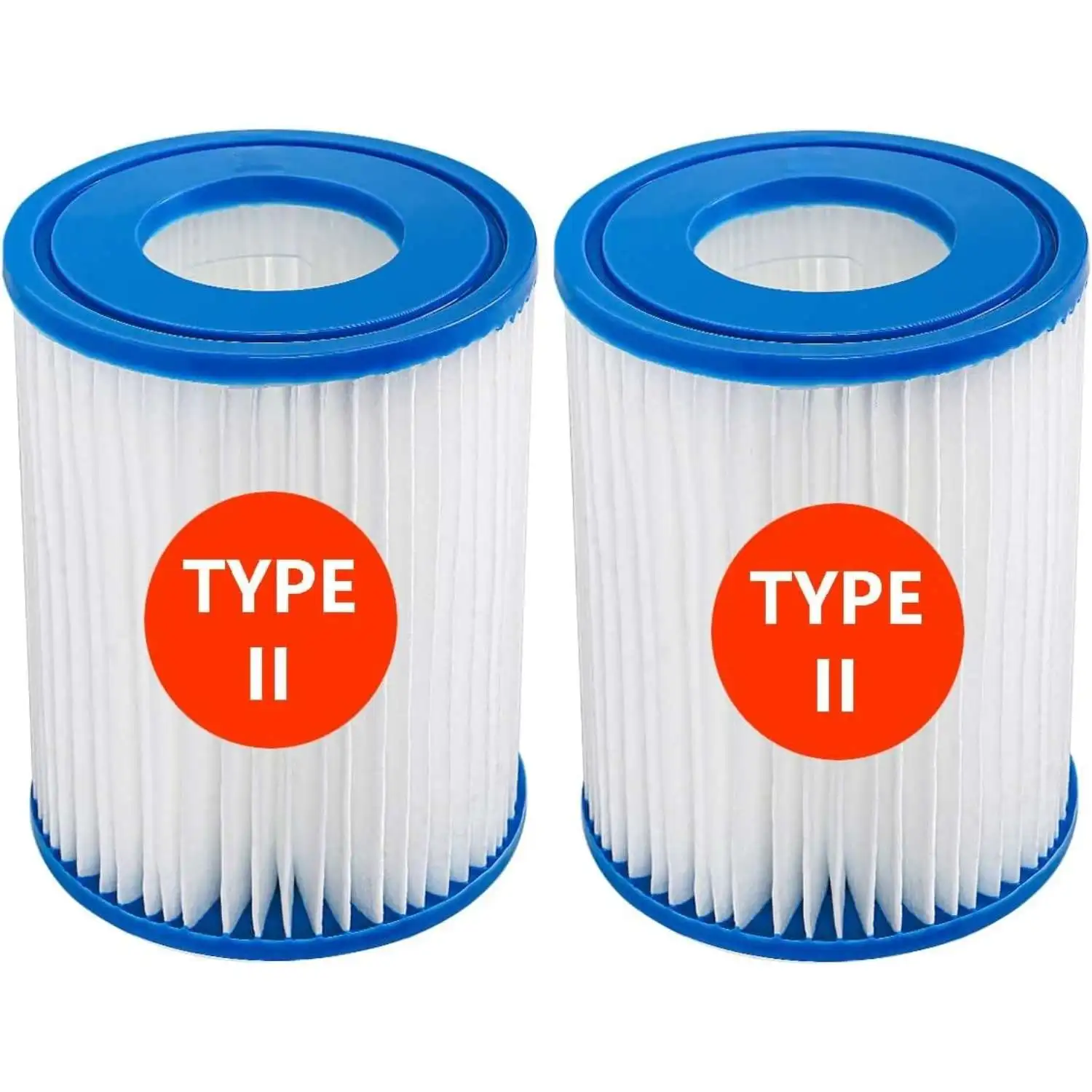 Filtro Tipo II, Filtro para Jacuzzi Lay-Z-Spa 58094, 58094E, 58093, 58383, 58386, Bombas de Filtro Flowclear II, Filtros de Cartucho para Piscina