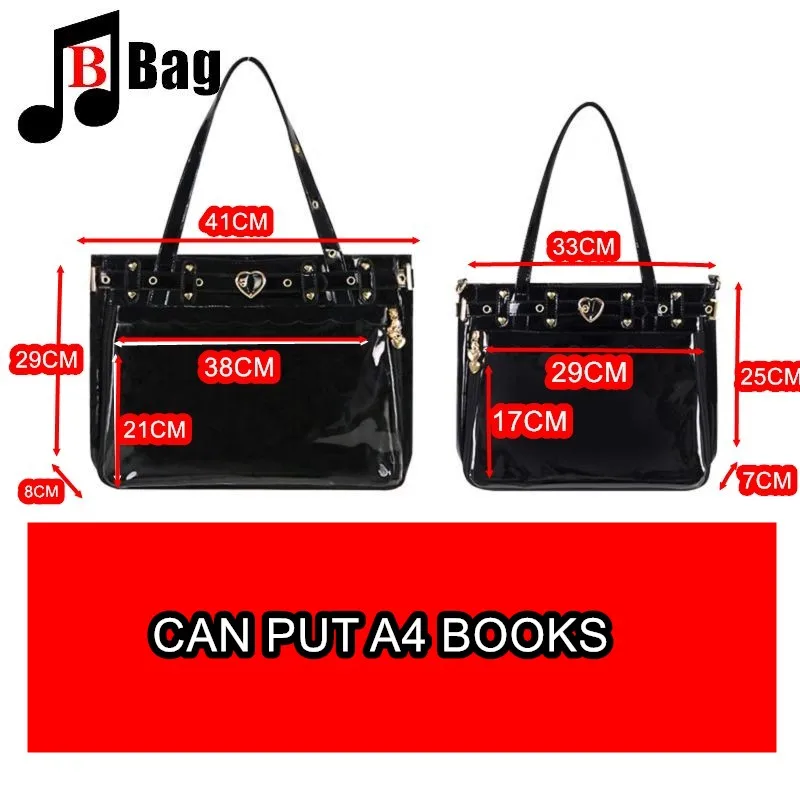 Subculture punk Goth Spice Girl Women handbag Nichichang Harajuku Y2K One shoulder large capacity female Ita Bags Computer bag