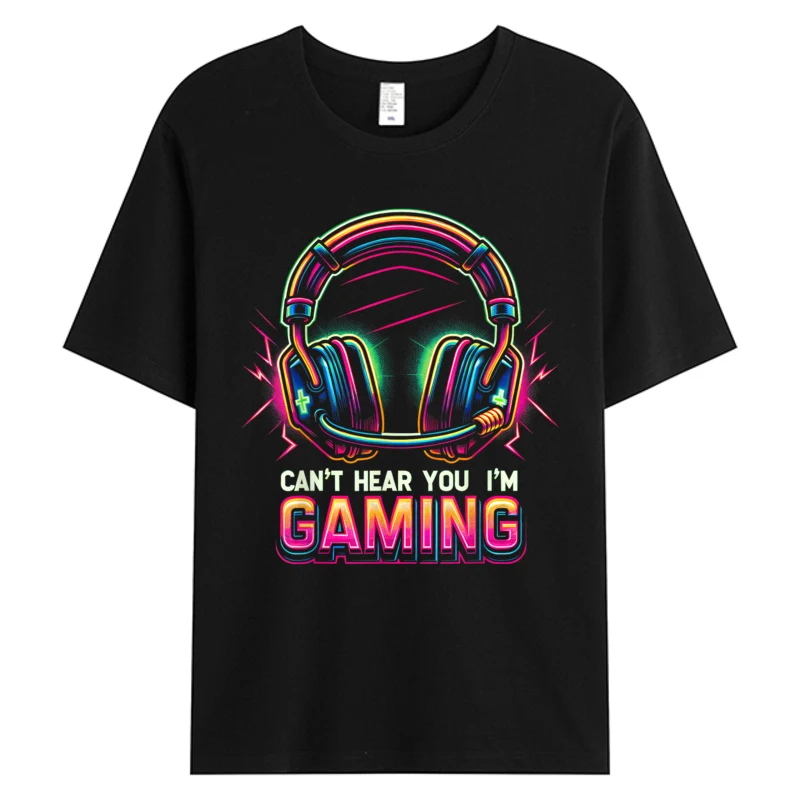 

Funny Gamer Shirt For Men Video Gaming Tshirt Men's Cotton Fabric Thanksgiving Father's Day Hot Sell Graphic T-Shirts