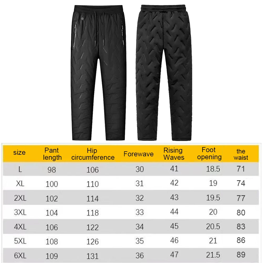Unisex Electric Thermal Trousers 10 Heating Zones Electric Pants 3 Temperature Modes Waterproof Winter Electric Warmer Clothing - view 4